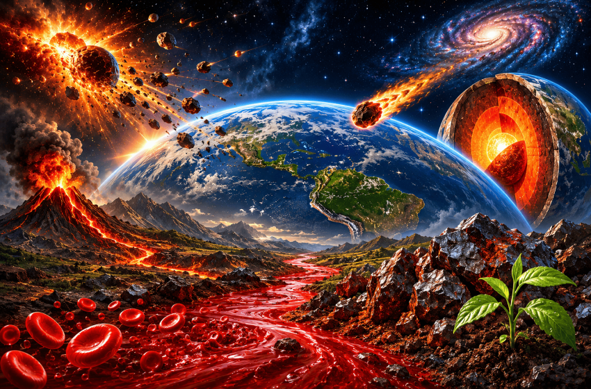  O sangue da Terra, a seiva da vida: a odisseia cósmica do ferro