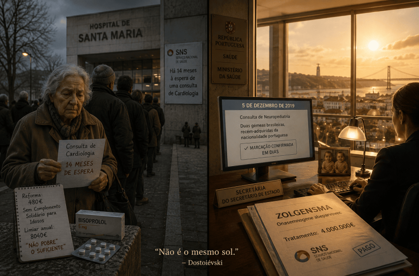  A fila que se fura por cima
